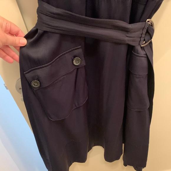 Reiss belted navy dress - Picture 3 of 4